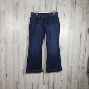 Quality denim X2 dark wash flare jeans womens size 10 Short